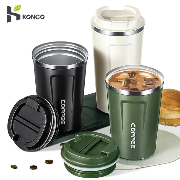 Stainless Steel Leak-Proof Coffee Cup 380/510ML Thermos