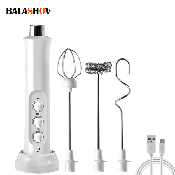 3 In 1 Portable Rechargeable Electric Milk Frother