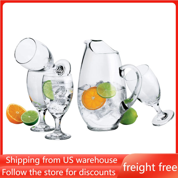 Drinking  & Wine Glass Set 7 Pieces