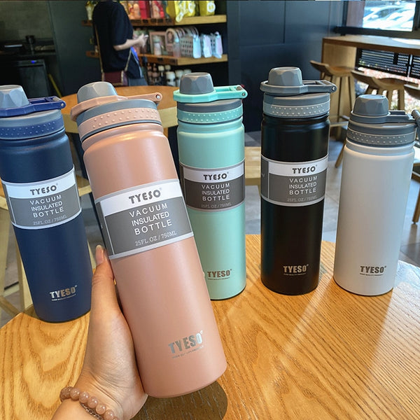 530/750ML Tyeso Thermos Bottle Stainless Steel Vacuum Flask Insulated